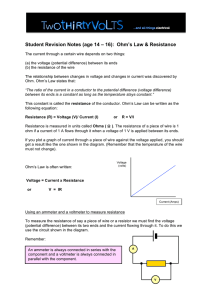 Ohms Law_14to16_Student_Revision_Notes