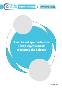 Asset based approaches for health improvement