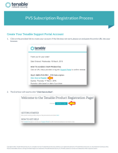 PVS Subscription Registration Process