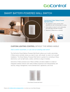 smart battery-powered wall switch