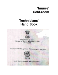 `huurre` Cold-room Technicians` Hand Book