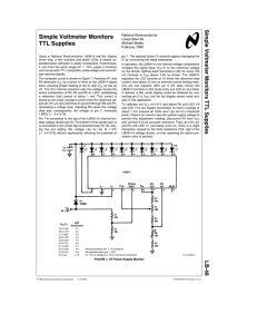 Simple Voltmeter Monitors TTL Supplies