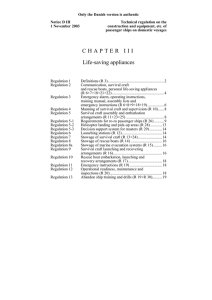 Passenger Ship Life-Saving Appliances: Technical Regulations