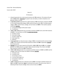 DC Generators: Problems & Solutions