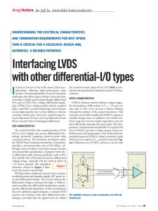 Interfacing LVDS with other differential-I/O types