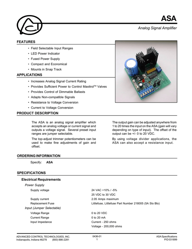 Analog Signal Amplifier