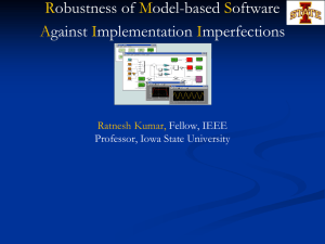 Robustness of Simulink/Stateflow Model Against Implementation