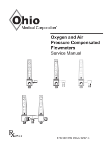 Oxygen/Air Flowmeter Service Manual