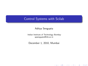 Control Systems with Scilab
