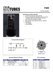 SiTubes FWR Full-Wave Rectifier Datasheet