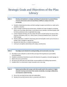 Proposed List of Strategic Goals and Objectives