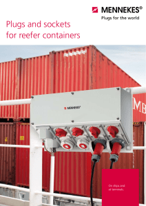 Plugs and sockets for reefer containers