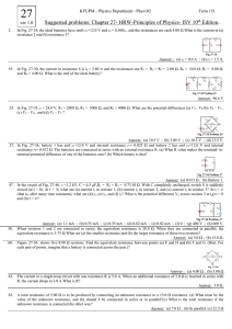 Suggested problems: Chapter 27- HRW-Principles of Physics