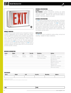 EvR vandal Resistant Exit