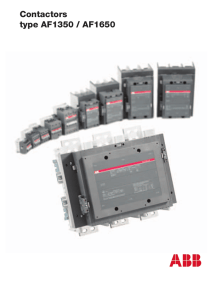 Contactors type AF1350 / AF1650