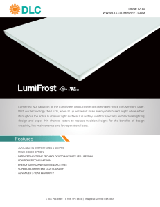 LumiFrost LED Light Tile Applications