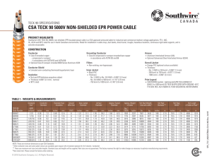 Southwire Spec - CSA TECK 90 5kV NS EPR POWER CABLE