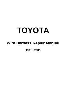 Wire Harness Repair Manual