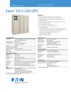 Eaton 9315-300 Datasheet
