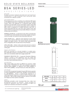 LED Spec Sheet - U.S. Architectural Lighting