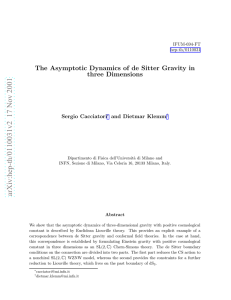 The Asymptotic Dynamics of de Sitter Gravity in three Dimensions