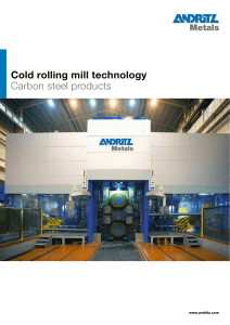 Cold rolling for carbon steel