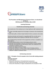 Learning Outcomes - NHS Education for Scotland