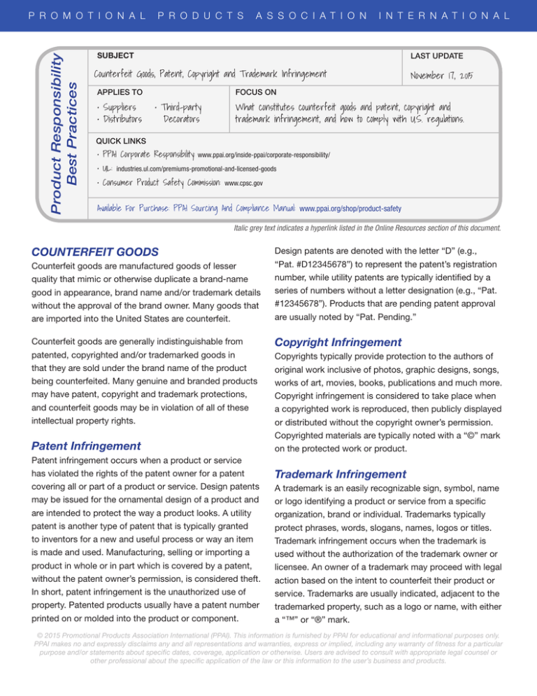 Product Responsibility Best Practices