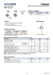 TSM6N60CP ROG Datasheet