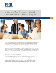Insights and Best Practices for Clinical Documentation Improvement