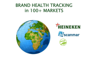 brand health tracking in 100+ markets