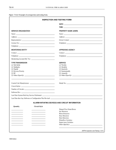 inspection and testing form
