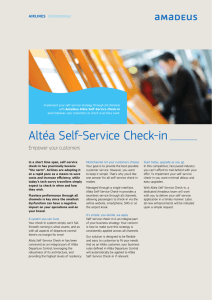 Altéa Self-Service Check-in