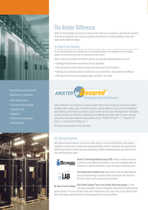 The Anixter Difference - Communication Solutions