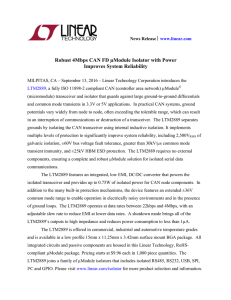 Robust 4Mbps CAN FD µModule Isolator with Power Improves