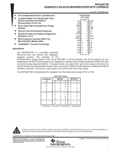 Quadruple RS-423-B Driver/Receiver With