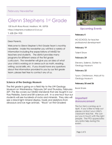 February Newsletter in English - Glenn Stephens Elementary School