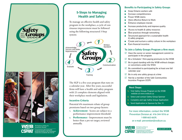 Safety Groups Safety Groups