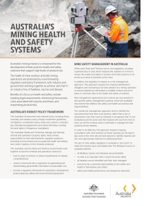 Australia Mining Health & Safety Systems Overview