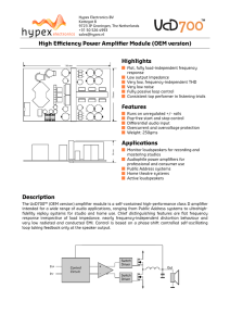 High Efficiency Power Amplifier Module (OEM version)