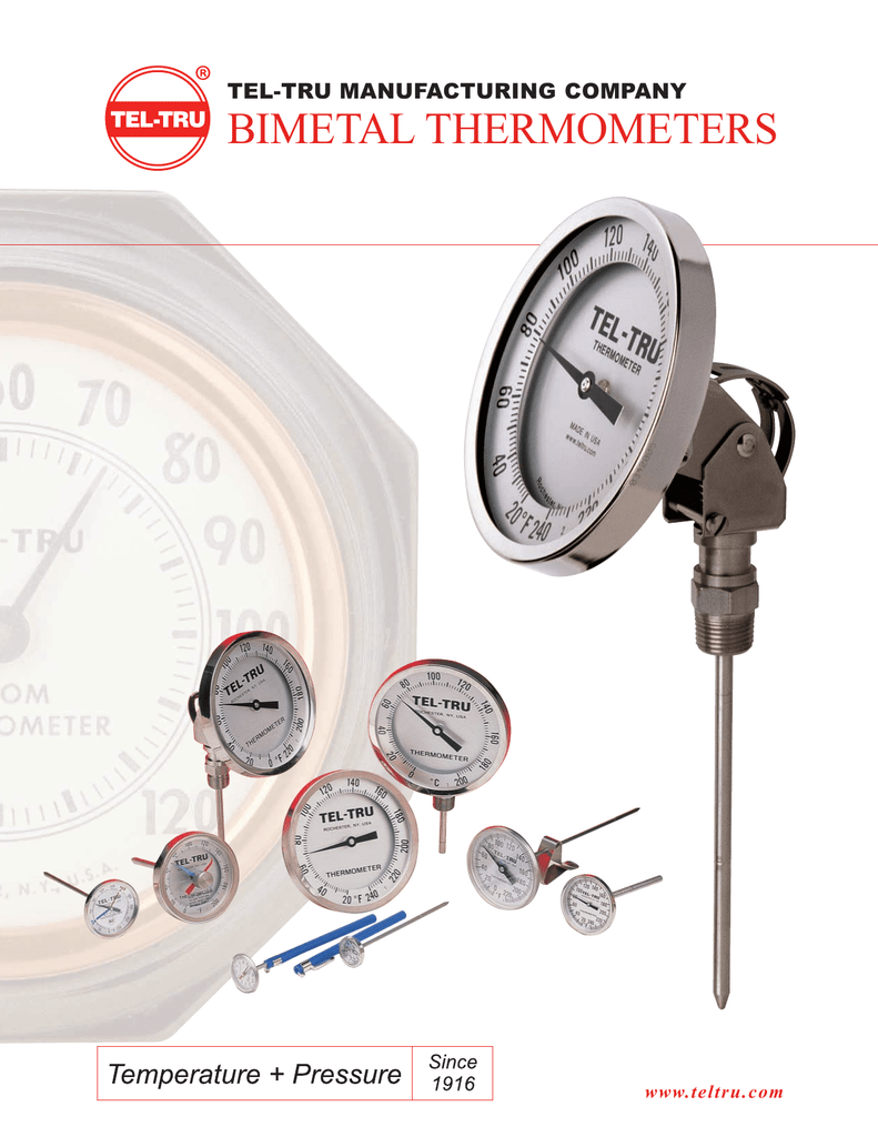 4 PCS.TEL-TRU 5" STEM THERMOMETERS POINTED STEM 