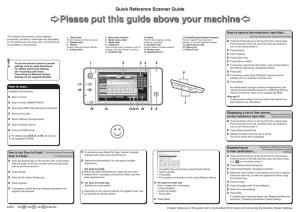 Quick Reference Scanner Guide cPlease put this guide above your