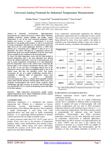 Universal Analog Frontend for Industrial Temperature Measurement