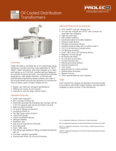 Oil Cooled Distribution Transformers - Prolec GE