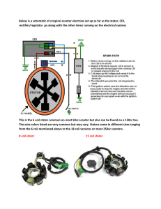 Below is a schematic of a typical scooter electrical set up as far as