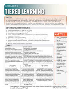 Tiered Learning Strategy LB NEW