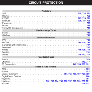 Circuit Protection Section
