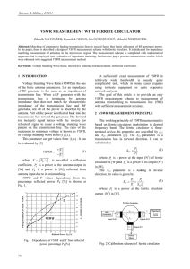 VSWR Measurement with Ferrite Circulator: Antenna Matching