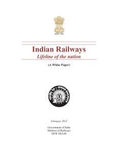 (A White Paper) - Indian Railway