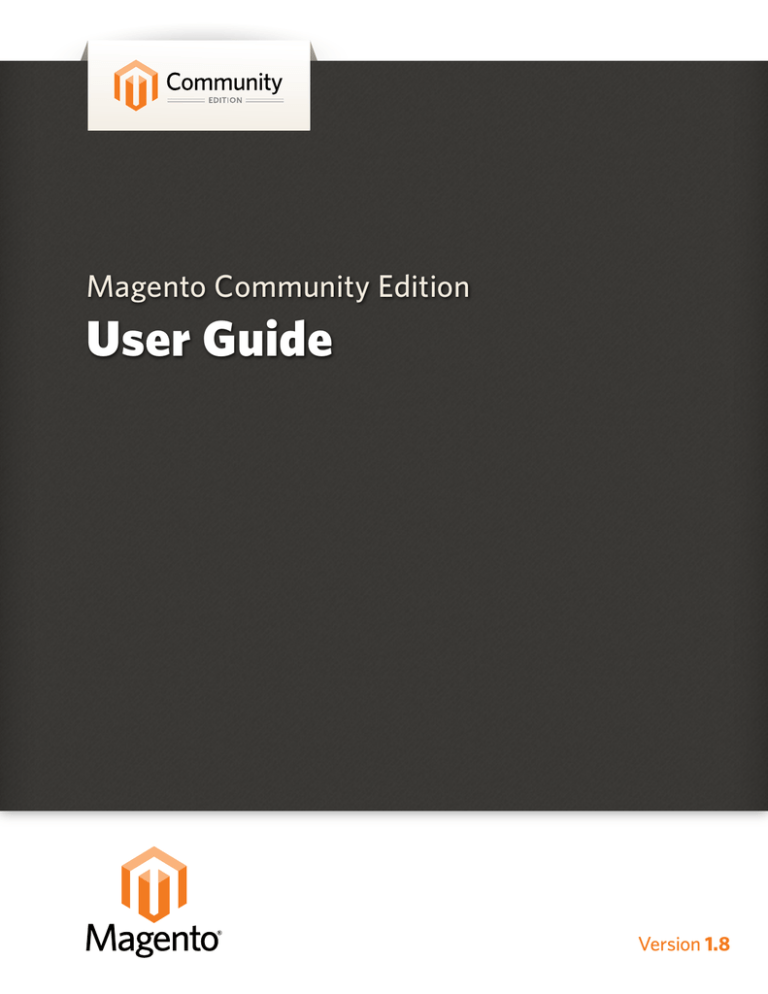 Magento Community Edition User Guide